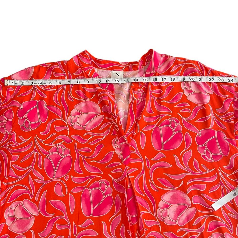 Natori Tulip Floral Print Tunic Beach Cover Up Dress Size XL - Picture 7 of 12